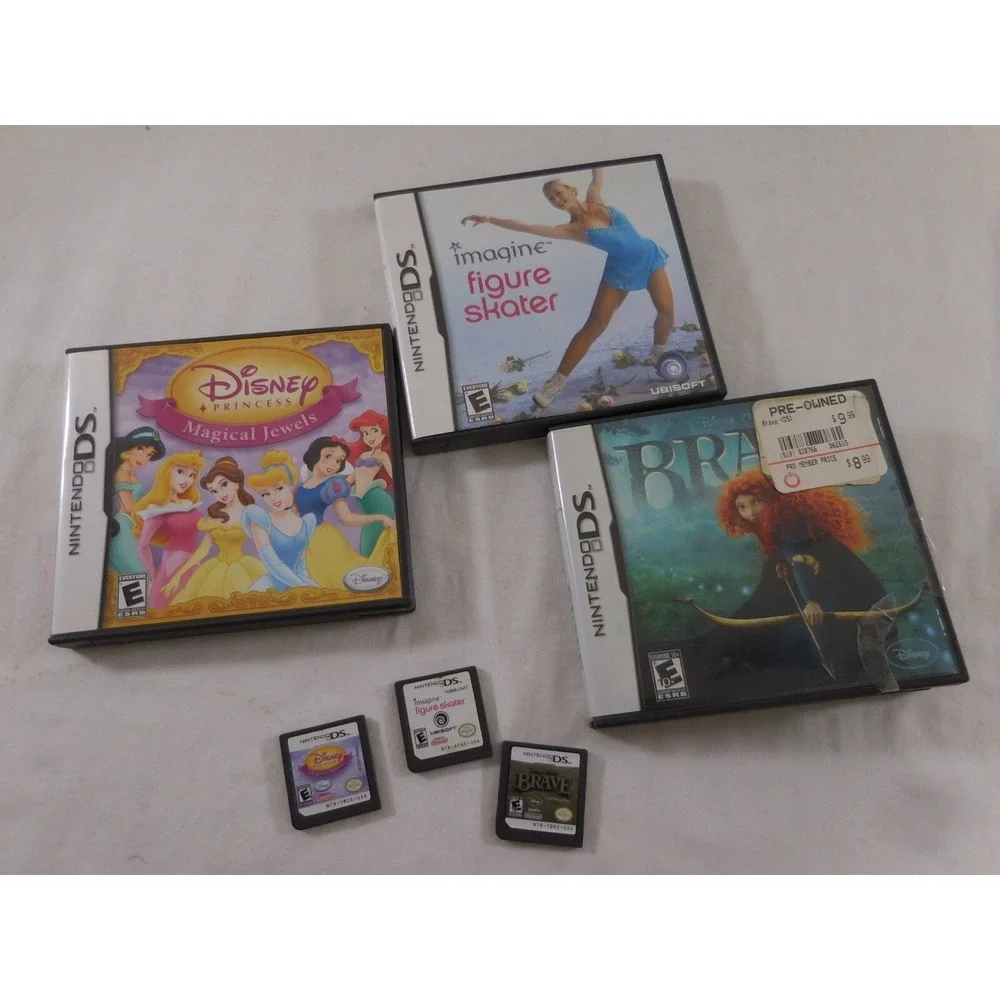 Nintendo DS 3 TESTED Disney Princess: Magical Jewels +  Imagine Figure‎ Skater +